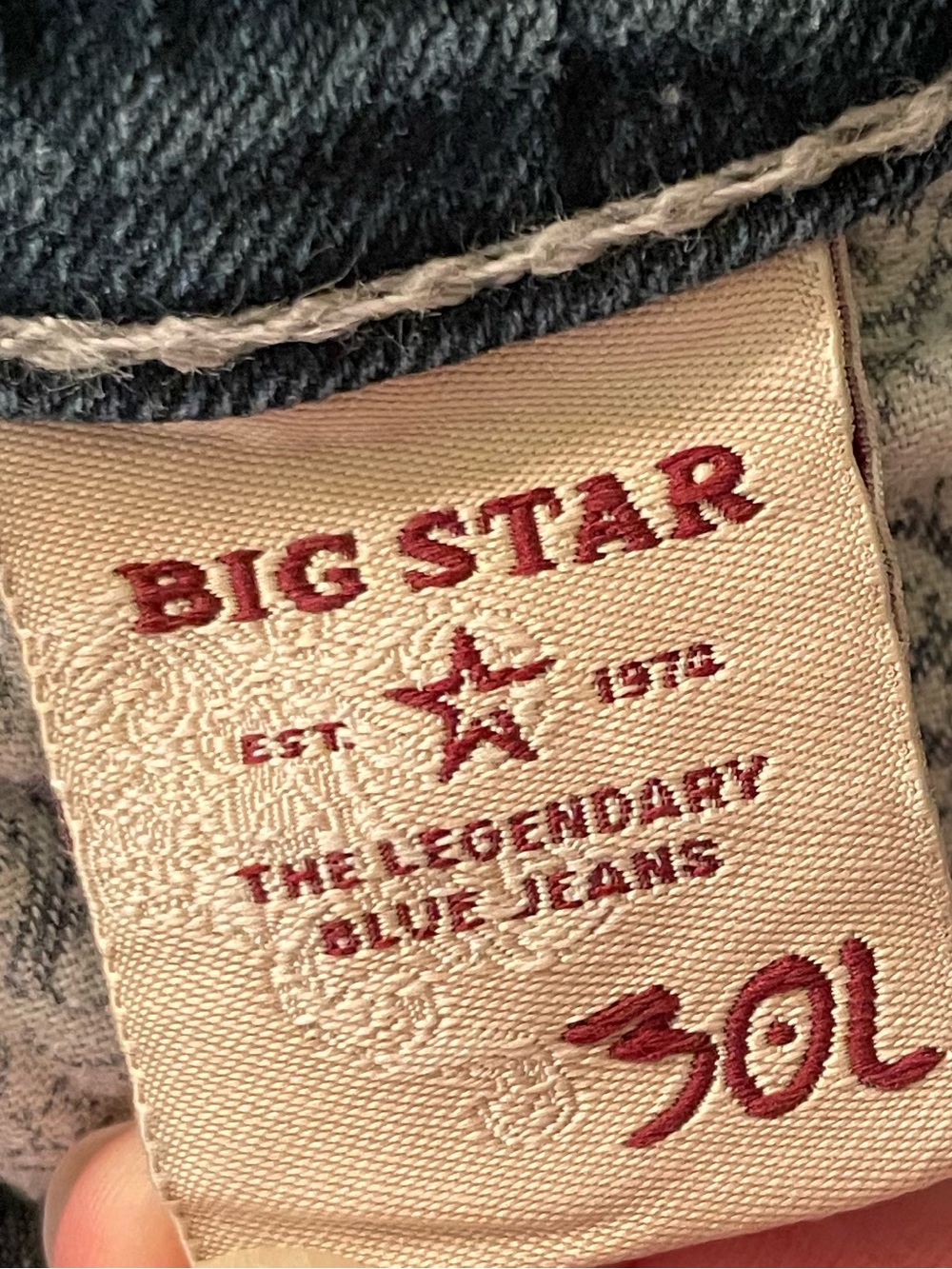 Big Star Kayla Straight Mid Rise Fit Jeans Size 30L Long Tall (31x32.5) EUC - Picture 7 of 10